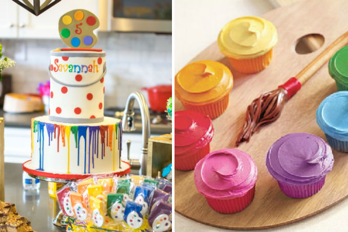 Festa infantil com tema cores