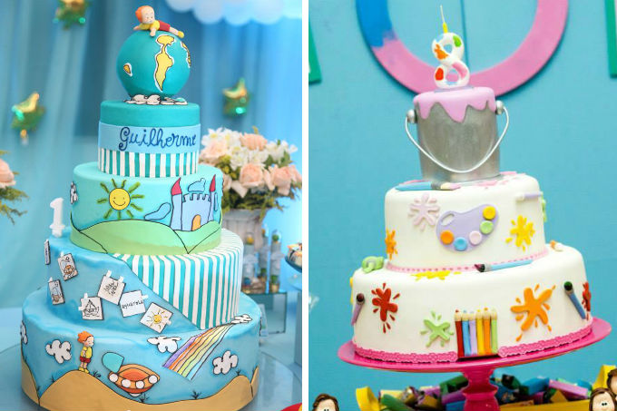 Festa infantil com tema cores