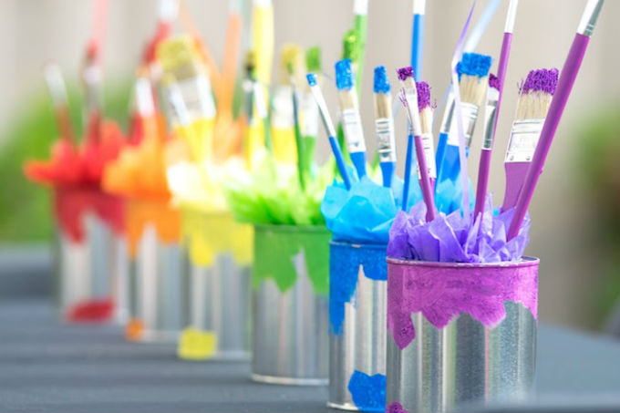 Festa infantil com tema cores