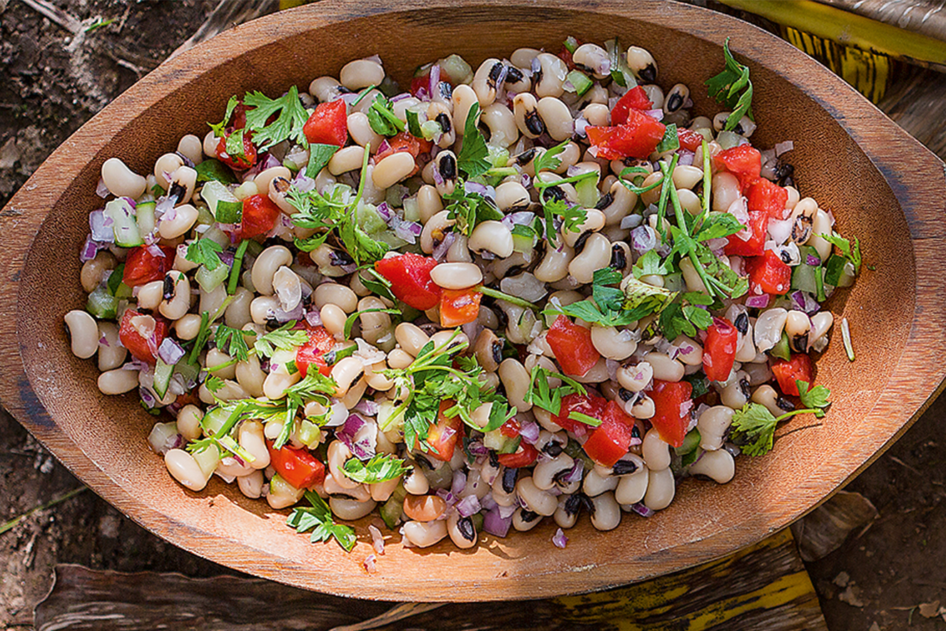 salada de feij&atilde;o-manteiguinha