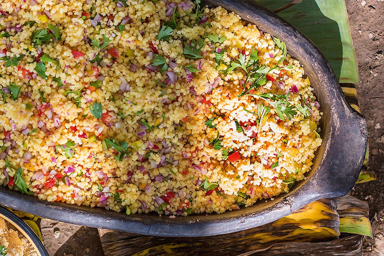 cuscuz de farinha d&rsquo;&aacute;gua