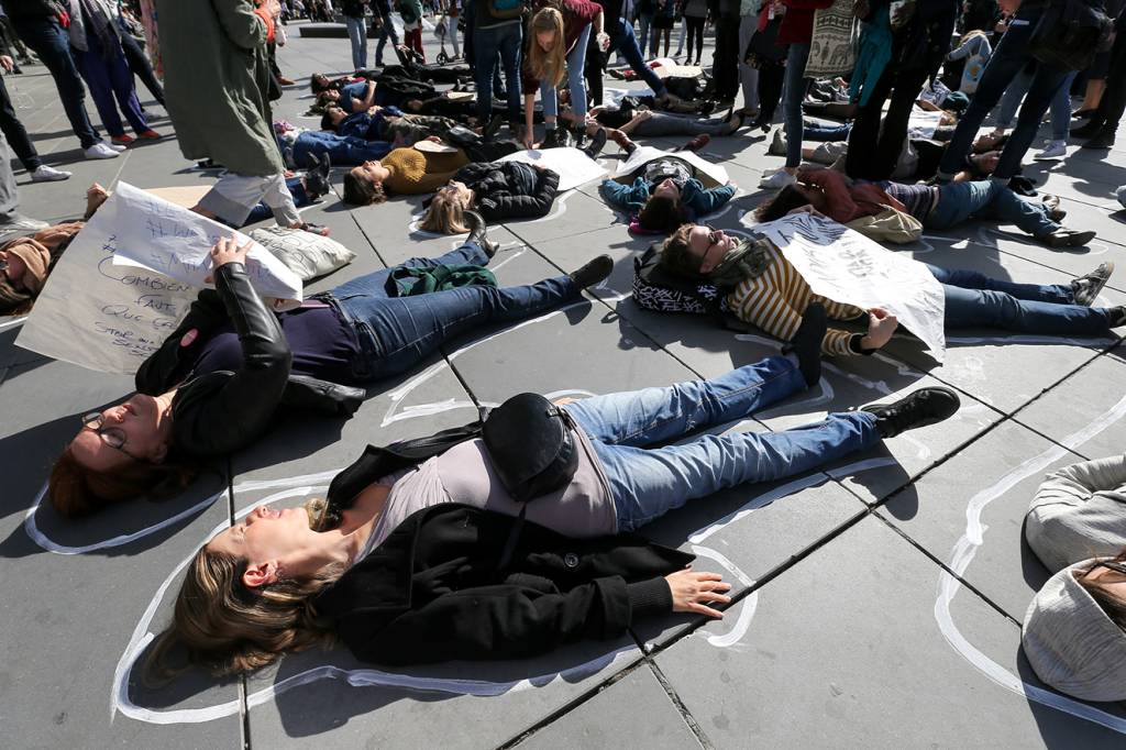 Marchas feministas contra violência de gênero na Europa