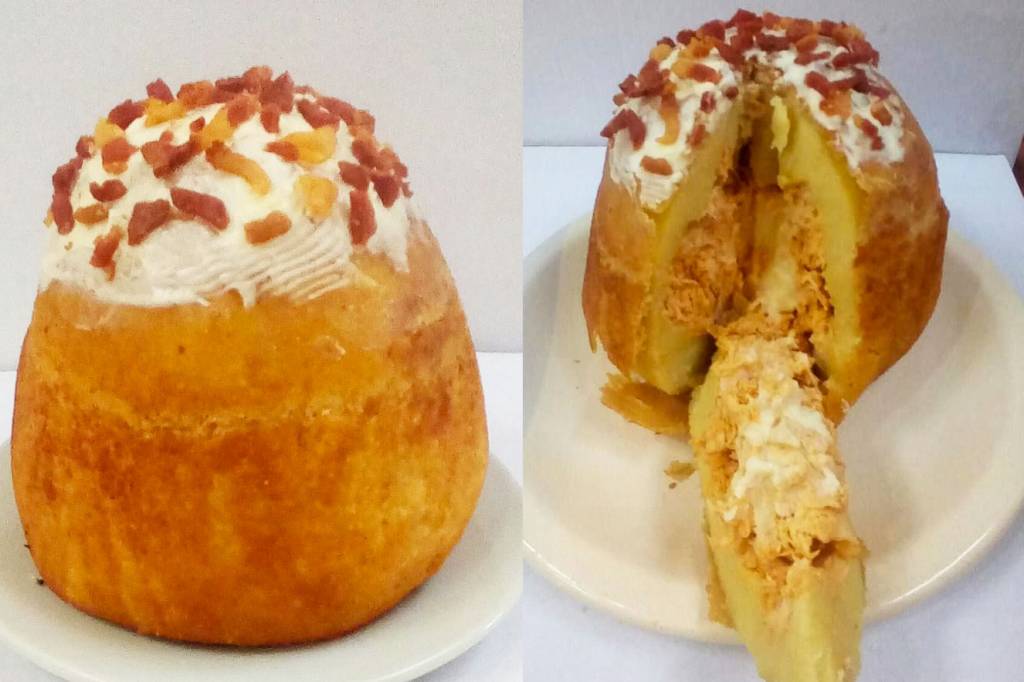 Loja cria ‘Coxintone’, o panetone de coxinha, e faz sucesso na web