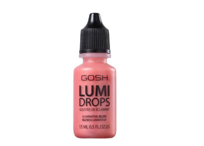 O <strong><a href="https://www.belezanaweb.com.br/gosh-lumi-drops-blush-liquido-luminoso-15ml/">Gosh</a> Lumi Drops Blush</strong> &eacute; um blush l&iacute;quido e luminoso, que proporciona um rubor saud&aacute;vel ao seu visual com brilho radiante e natural. Pre&ccedil;o: R$ 50,90.