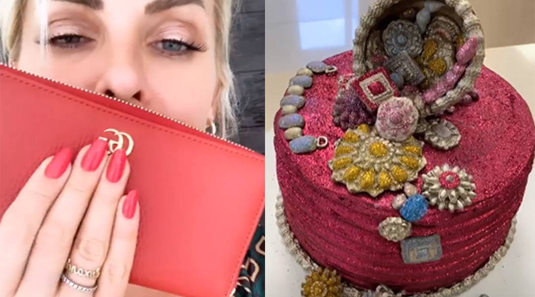 Ana Hickmann ganha bolos e presente de luxo de Tici Pinheiro