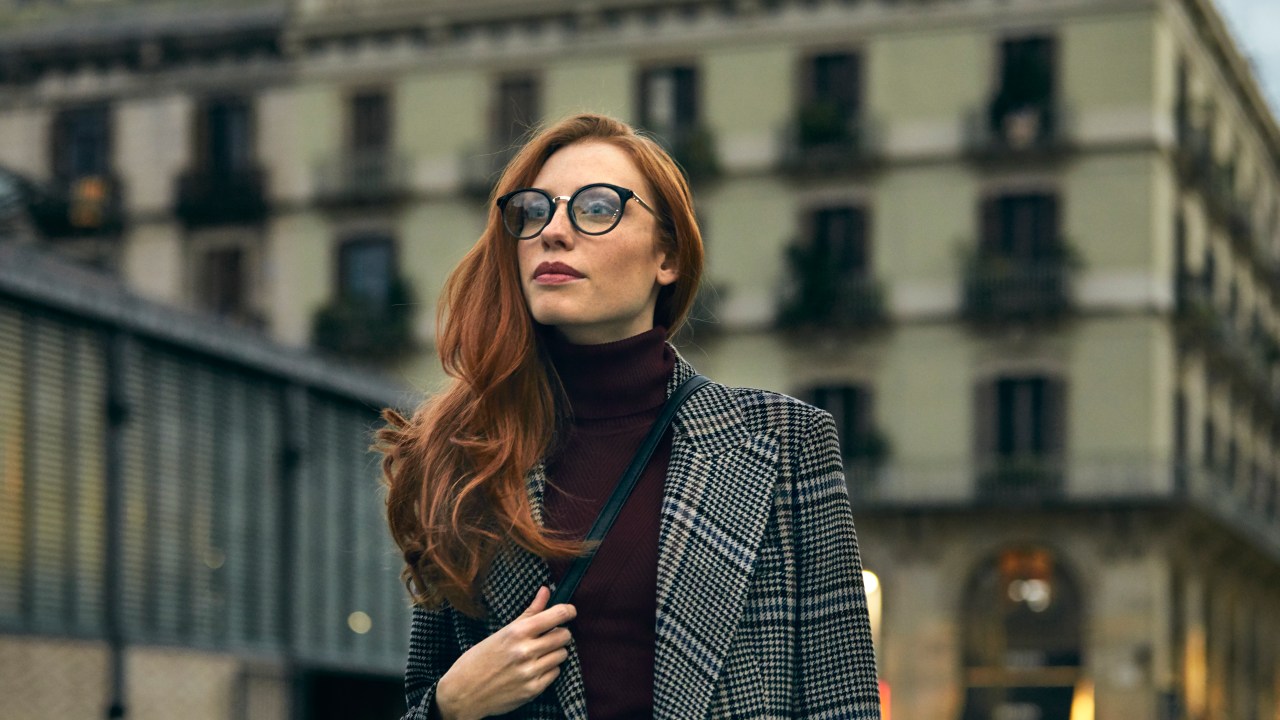 look outono xadrez moda