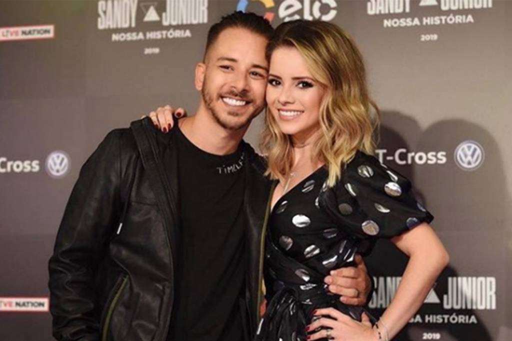 A primeira foto de ensaio da turnê de Sandy & Junior