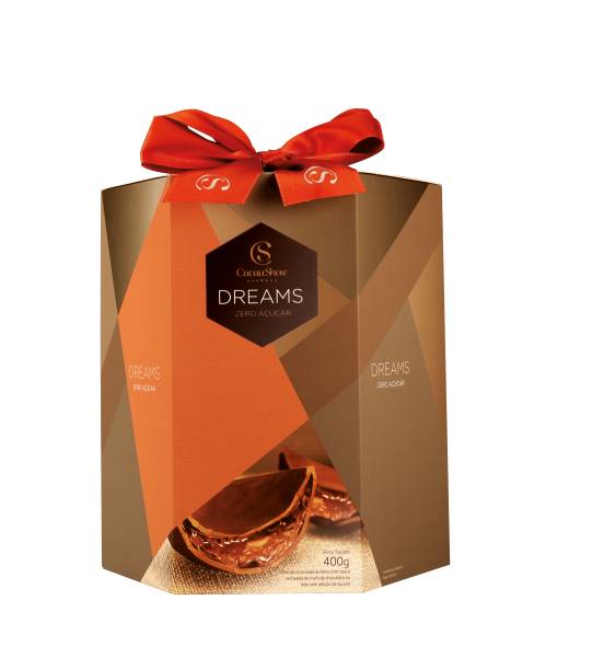 O Ovo Dreams n&atilde;o ficou de fora das saborosas sobremesas zero a&ccedil;&uacute;car. Feito de chocolate ao leite zero adi&ccedil;&atilde;o de a&ccedil;&uacute;car, vem com casca recheada de trufa tradicional zero a&ccedil;&uacute;car. A partir de <strong>R$ 59,90</strong> (400 g).