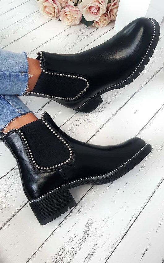 Ankle boot preta