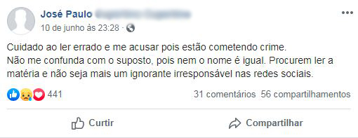Funcion&aacute;rio p&uacute;blico &eacute; confundido com assassino de Rafael Miguel