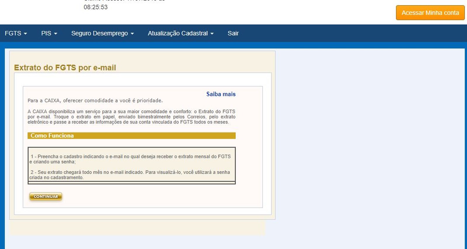 E-mail FGTS