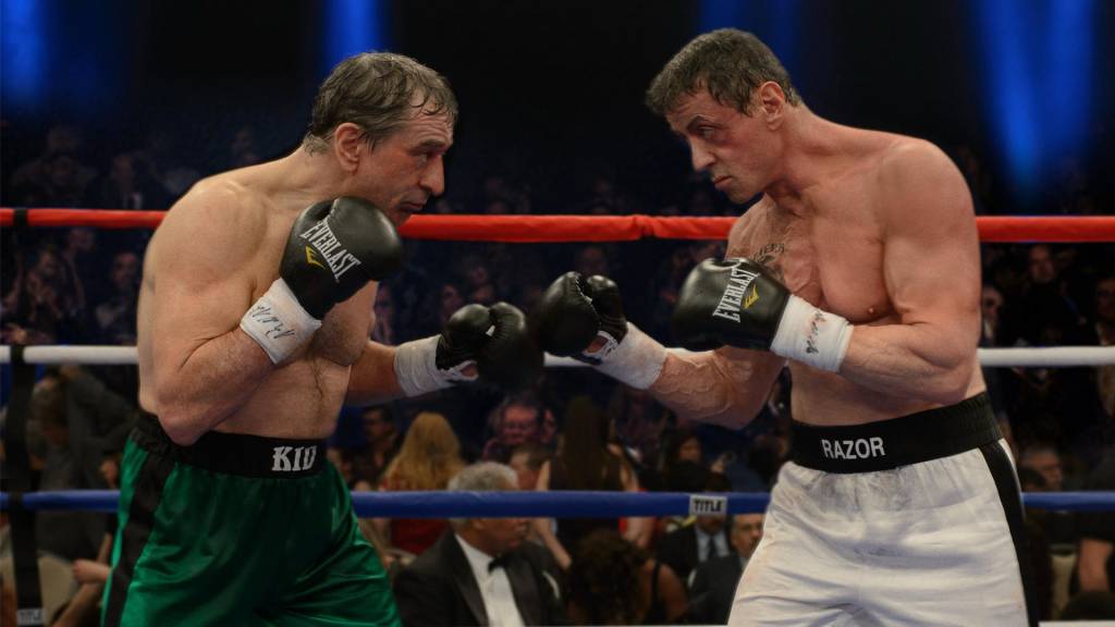 <strong>Ajuste de Contas (estreia em 01/09): </strong>D&eacute;cadas depois de se consagrarem nas telas como pugilistas, Sylvester Stallone e Robert De Niro interpretam dois boxeadores maduros de volta ao ringue para a &uacute;ltima luta.
