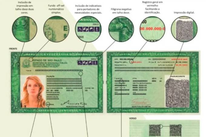 Novo RG: saiba como vai ficar novo documento de identidade