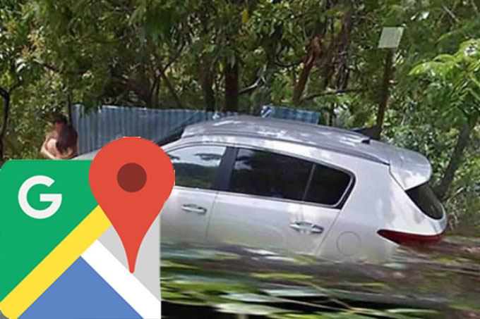 Google Maps flagra momento íntimo de casal em beira de estrada