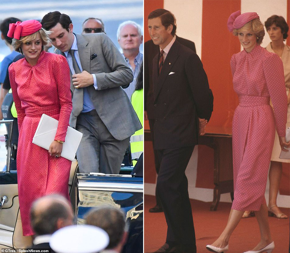 Emma Corrin como Princesa Diana e Josh O'Connor como Pr&iacute;ncipe Charles