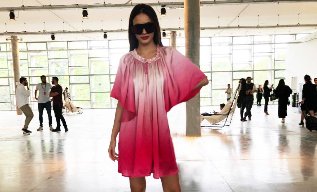 Tudo pink! Os looks monocromáticos que bombaram no SPFW