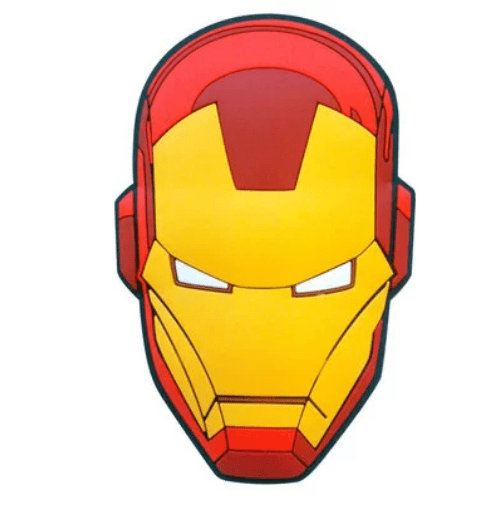 Ímã Capacete Homem de Ferro, de PVC, no tamanho 9 x 10 cm. <a href="https://store.omelete.com.br/seu-ambiente/para-decorar/imas/ima-capacete-homem-de-ferro" target="_blank" rel="noopener">Omelete Store</a>, R$ 21,90