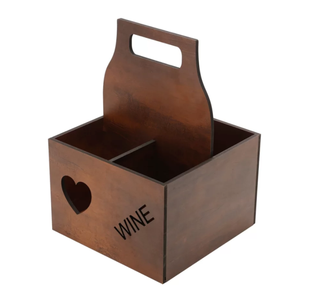 Suporte para 4 garrafas de vinho. <a href="https://www.camicado.com.br/p/suporte-para-4-garrafas-quartzo-wine/-/A-000000000000042333-br.lc?sku=000000000000042333">Camicado</a>, R$ 64,99