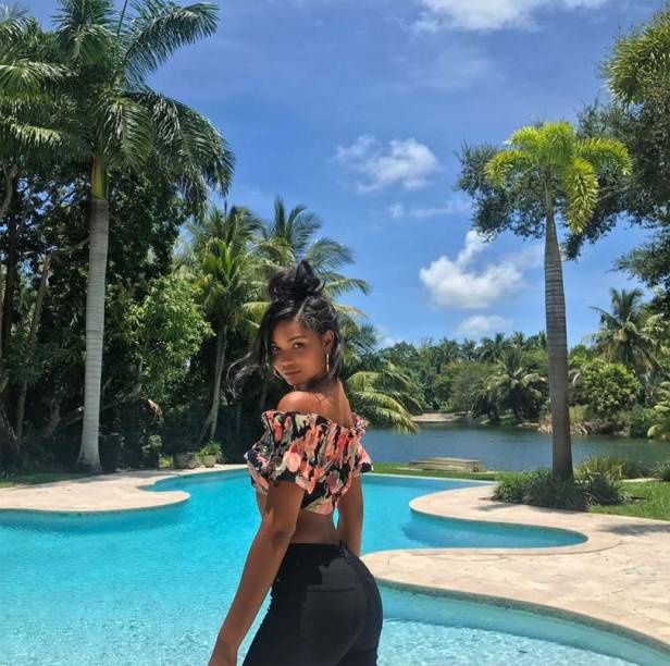 Chanel Iman, em Miami, Estados Unidos.