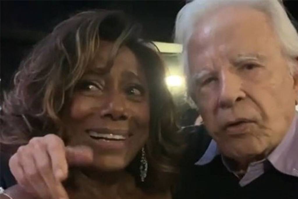 Glória Maria não curtiu comentário de Cid Moreira e deu “bronca” fofa