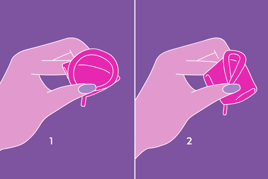 Dobra Diamante. Seguro o coletor na vertical e puxe o bocal em sua dire&ccedil;&atilde;o. Dobre as laterais em dire&ccedil;&atilde;o ao centro.
