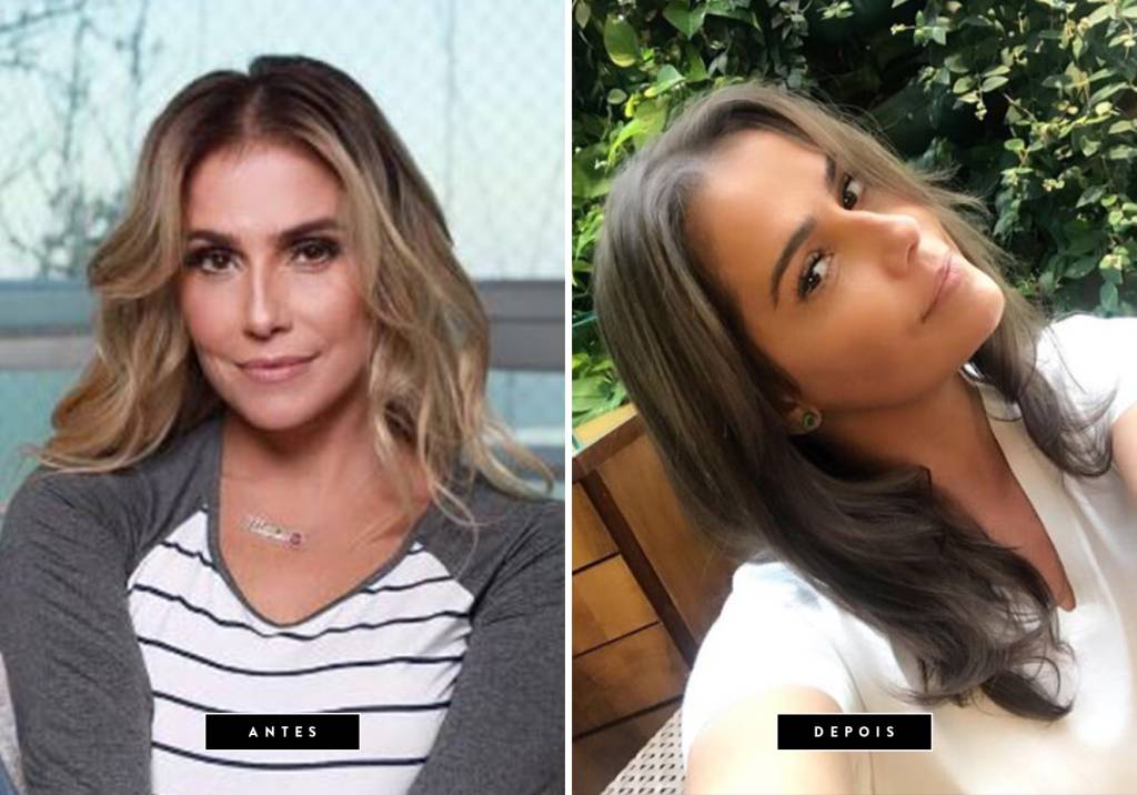 <strong>Novembro de 2017 //&nbsp;Deborah Secco </strong>-&nbsp;&nbsp;a<span>&nbsp;atriz adotou fios castanhos com leves reflexos em dourado, e o efeito ficou t&atilde;o natural que ela foi comparada &agrave; filha,&nbsp;</span><strong>Maria Flor</strong><span>, nas redes sociais. &ldquo;Linda! Agora voc&ecirc; e a Maria Flor ficaram id&ecirc;nticas&rdquo;, foi um dos coment&aacute;rios dos f&atilde;s no Instagram.</span>