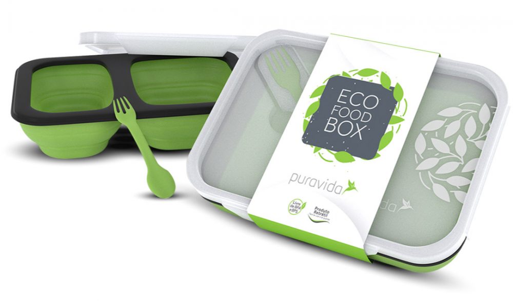 Eco Food Box, dobr&aacute;vel, com talher, capacidade de 350 ml. <a href="https://www.puravida.com.br/natural/sem-desconto/eco-food-box/?adTribesID=9e2927bc138cba841a30dfddf0ae1ff0%7Cadtribes%7C88602&utm_source=Google%20Shopping&utm_campaign=Puravida-FeedGoogle&utm_medium=cpc&utm_term=88602&gclid=EAIaIQobChMIrpHf8NGO4gIVxwWRCh1EhQtcEAYYAiABEgLd3fD_BwE" target="_blank" rel="noopener">PuraVida</a>, R$ 55,97