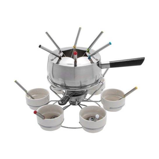 Aparelho Carrossel, 22 pe&ccedil;as, de a&ccedil;o inox, da Home Style. <a href="https://www.camicado.com.br/p/aparelho-de-fondue-carrossel-22-pecas-home-style/-/A-000000000000024244-br.lc?sku=000000000000024244&gclid=EAIaIQobChMIg4re_LjN4gIVEYSRCh0rvAEKEAQYASABEgKgfPD_BwE" target="_blank" rel="noopener">Camicado</a>, R$ 159,99