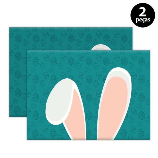 Jogo americano Mdecore P&aacute;scoa (40 x 28 cm), de poli&eacute;ster. <a href="https://www.mobly.com.br/jogo-americano-mdecore-pascoa-40x28cm-roxo-2pcs-554619.html#a=3|p=39|pn=15|t=Busca|s=0" target="_blank" rel="noopener">Mobly</a>, R$ 24,90 o par