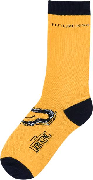 Meia Masculina Cano Médio - Rei Leão - Amarelo R$ 25,99 - Hering