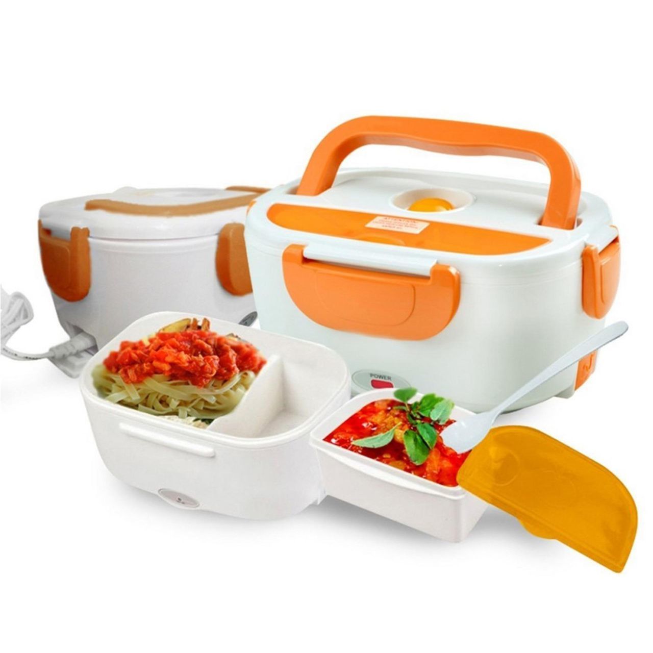 Marmita el&eacute;trica, bivolt, de pl&aacute;stico, com dois compartimentos e talheres. Medidas: <span>23,5 x 16,5 x 11 cm. <a href="https://www.americanas.com.br/produto/31016187/marmita-eletrica-lancheira-automatica-eletric-lunch-box-com-divisorias-e-talheres?pfm_carac=marmita&pfm_index=1&pfm_page=search&pfm_pos=grid&pfm_type=search_page%20&sellerId&voltagem=Bivolt" target="_blank" rel="noopener">Americanas.com</a>, R$ 37,90</span>
