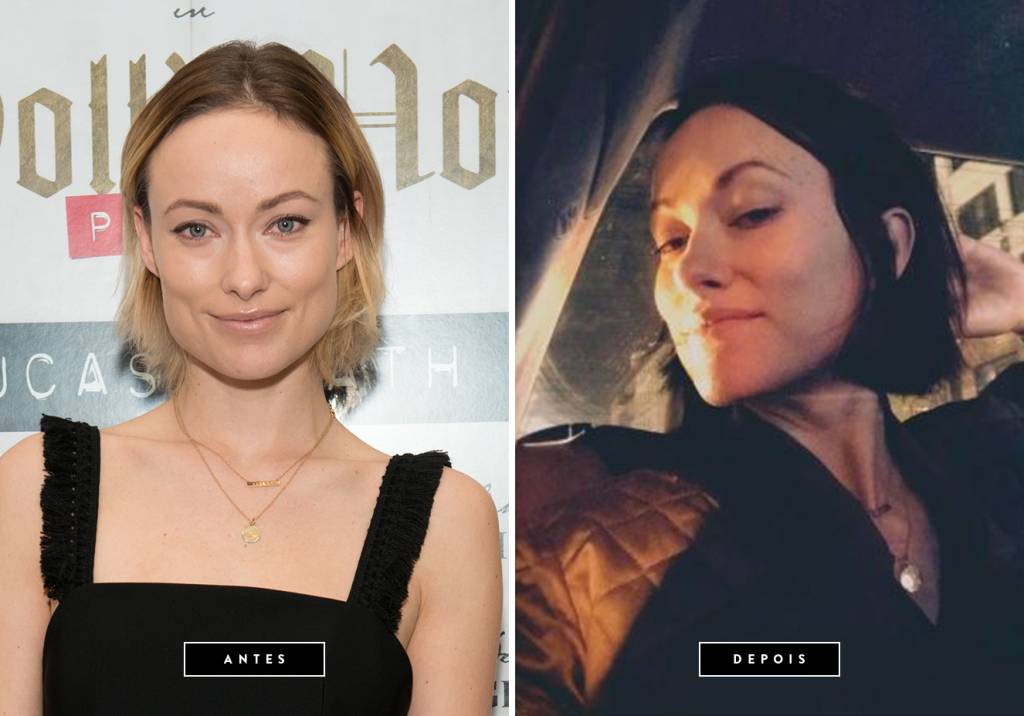<strong>Maio&nbsp;de 2017 // Olivia Wilde</strong><span>&nbsp;- Prestes a estrelar a pe&ccedil;a '1984' na Broadway, inspirada no livro de George Orwell, a atriz deixou para tr&aacute;s suas madeixas mais claras e&nbsp;adotou o cabelo preto.</span>