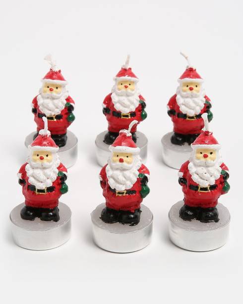 São seis unidades de Papai Noel míni, de 2 cm cada. <a href="https://www.riachuelo.com.br/kit-vela-6-pecas-papai-noel-natal-12433578001_sku?src_click=item_page.recs_product_2&id=12433578001" target="_blank" rel="noopener">Riachuelo</a>, R$ 29,90