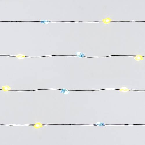 Fio de luzes Passarinho, de 2 m, com 20 l&acirc;mpadas azuis e amarelas, funciona com pilhas AAA. <a href="https://www.americanas.com.br/produto/114313582/pisca-luz-brilhante-20-lampadas-passarinhos-christmas-traditions" target="_blank" rel="noopener">Americanas.com</a>, R$ 28,99