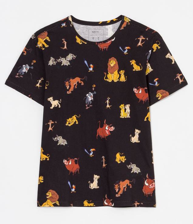 Camiseta manga curta estampa Rei Leão, R$ 59,90 - Renner Camiseta manga curta estampa Rei Leão, R$ 59,90 - Renner