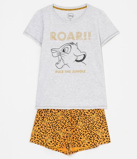 Pijama manga curta estampa Simba Rei Leão, R$ 79,90 - Renner