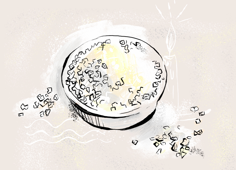 O sal grosso é usado como forma de proteção e para recarregar as energias. O sal grosso é usado como forma de proteção e para recarregar as energias.