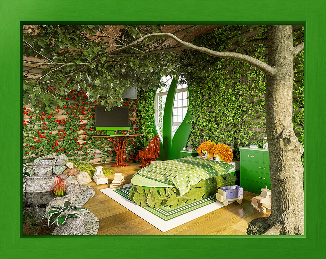 Quarto infantil dos sonhos em 3D &ndash; Gr&eacute;cia