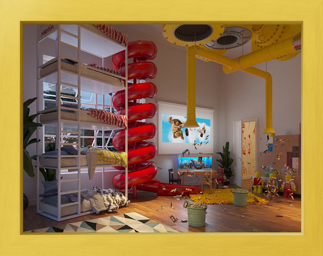 Quarto infantil dos sonhos em 3D &ndash; Espanha