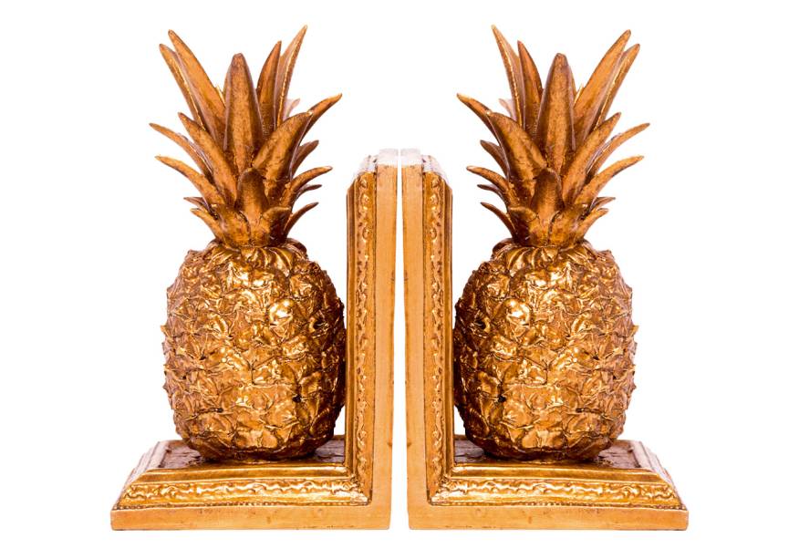 Aparadores de livros de metal, <strong>Casa &Aacute;gua de Coco</strong>, R$ 359, o par