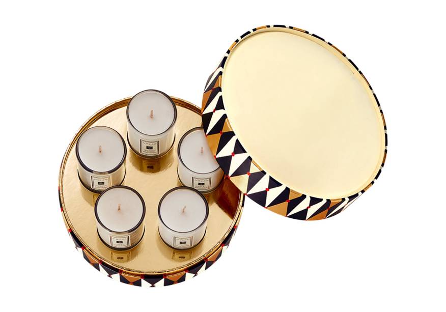 Kit com cinco velas, <strong>Jo Malone</strong>, R$ 500