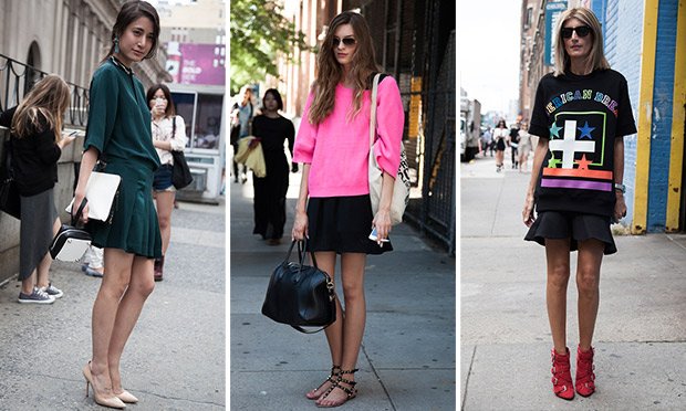 1 peça, 4 looks: a saia jeans rodada vai do trabalho à balada