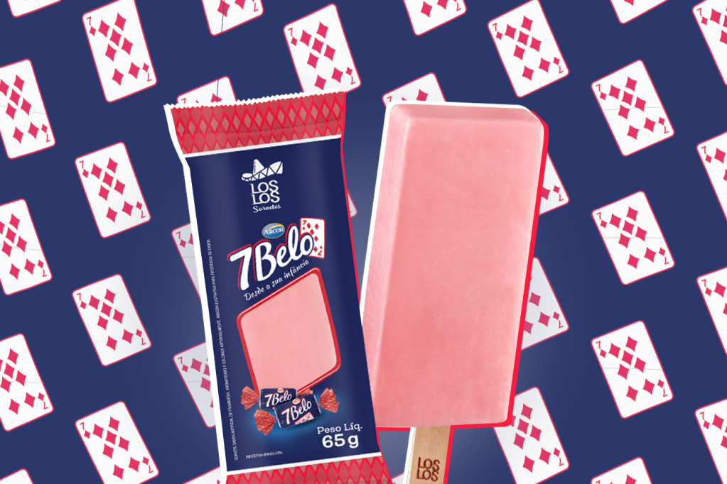 Arcor lança sorvete da icônica bala 7 Belo com um gostinho de infância