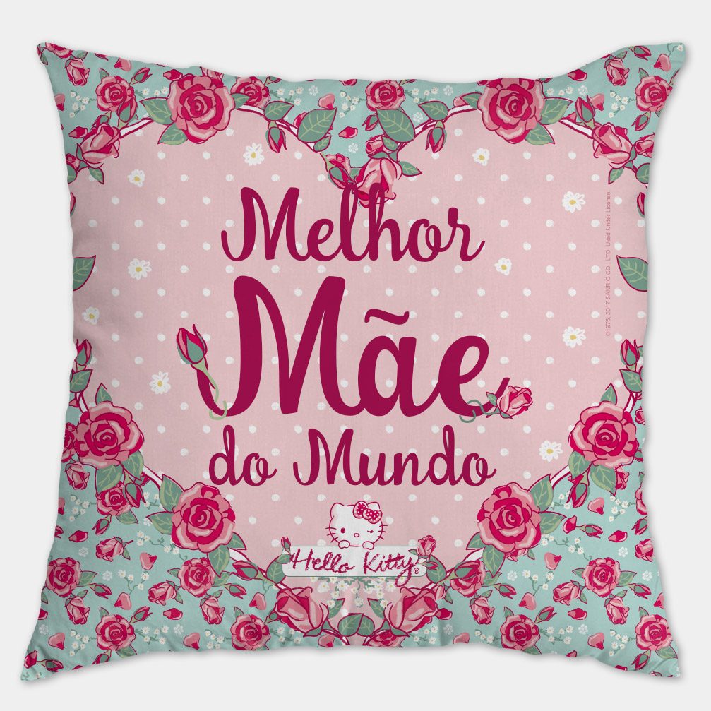 Almofada Melhor Mãe do Mundo &ndash; Hello Kitty