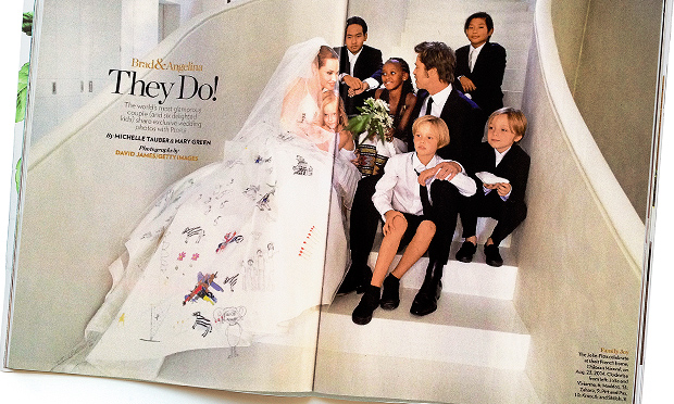 Cerimônia secreta de Angelina Jolie e Brad Pitt teve detalhes escolhidos pelos filhos do casal