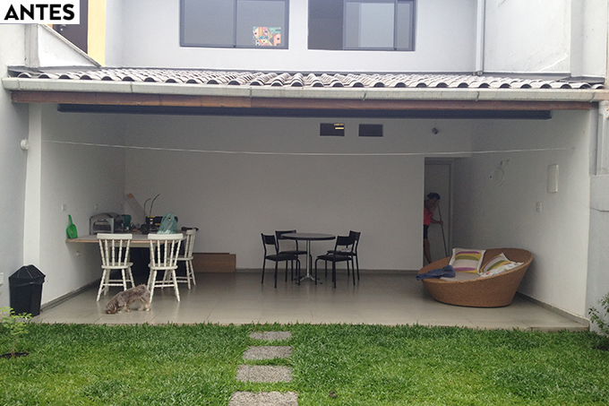 Antes e depois: área mal aproveitada virou espaço de lazer charmoso