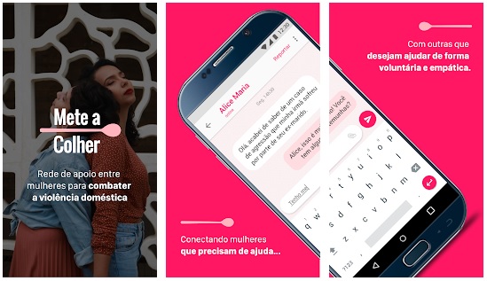 Apps violência doméstica Mete a Colher Apps violência doméstica Mete a Colher
