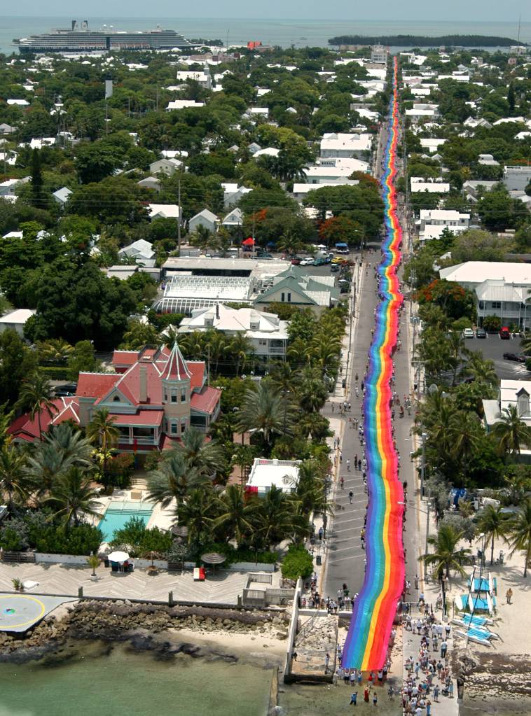 World’s Longest Rainbow Flag Unfurled In Key West