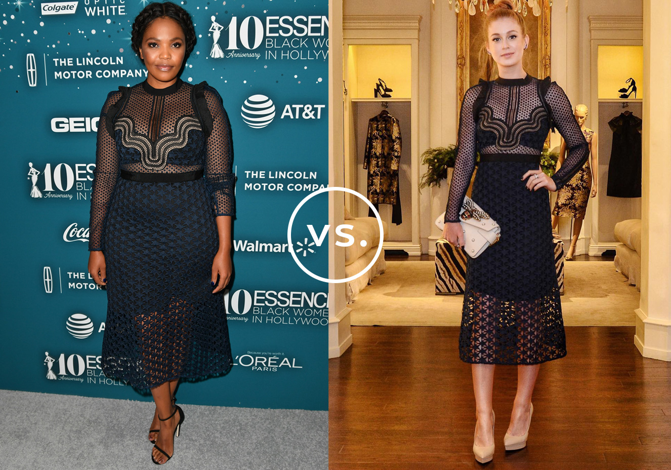 <strong>Terry Pheto&nbsp;</strong>e<strong> Marina Ruy Barbosa</strong>&nbsp;vestem&nbsp;<strong>Self-portrait</strong>.&nbsp;Apesar do tom s&oacute;brio, o vestido da grife brit&acirc;nica passa longe do b&aacute;sico por causa dos v&aacute;rios detalhes - mix de texturas, aplica&ccedil;&otilde;es de tecido nos ombros e transpar&ecirc;ncias generosas. Para arrematar, a sul-africana selecionou sand&aacute;lias delicadas e apostou em tiara de tran&ccedil;a; j&aacute; a brasileira foi de escarpins nude, coque podrinho e clutch trabalhada.