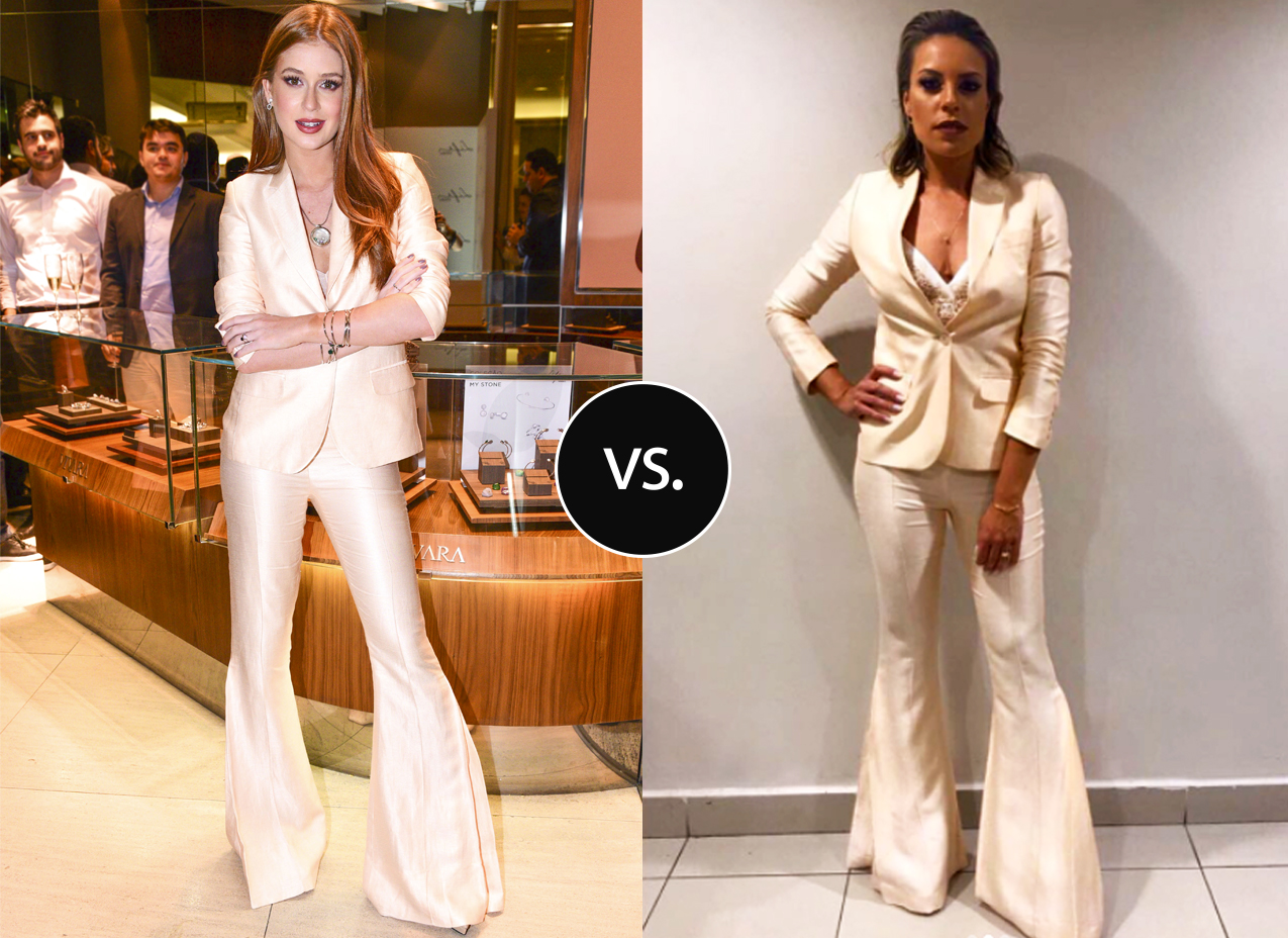 <strong>Marina Ruy Barbosa</strong> e <strong>Deborah Werneck</strong> vestem <strong>Ricardo Almeida</strong>. A competidora da quarta temporada do Masterchef elegeu este terninho rosa poderoso para a final da competi&ccedil;&atilde;o. Acompanhado de um slick hair, a op&ccedil;&atilde;o ficou elegante! J&aacute; a atriz, optou pelo look para um evento que aconteceu no Shopping Iguatemi, em S&atilde;o Paulo.